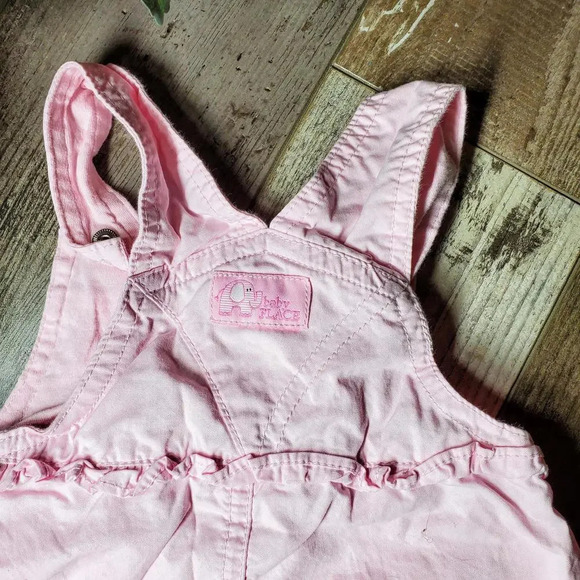 The Children's Place Baby Place Pink Overall Dress Skirtall Size 3-6M - Picture 6 of 12